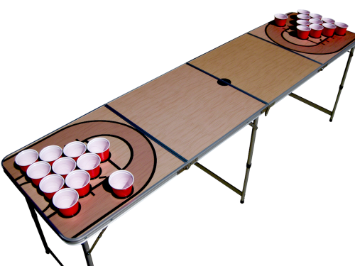 Basketball Beer Pong Table With Holes