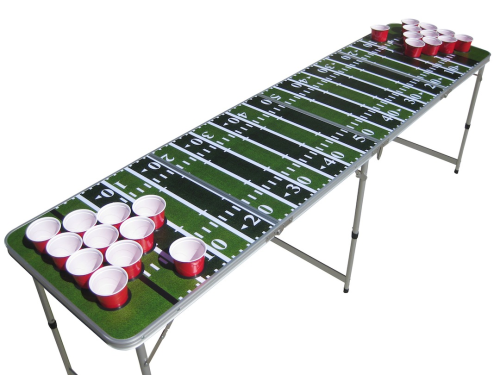 Football Beer Pong Table With Holes