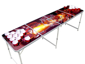 Firefighter vs Dragon Beer Pong Table - Beer Pong Table